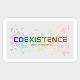Rainbow logo Coexistence Magnet